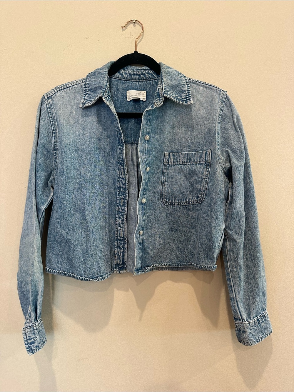 Universal Thread Light Blue Denim Button-Front Shirt